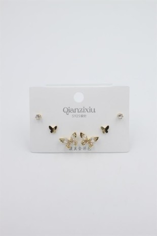 Çoklu Set Küpe - Altın Çoklu Set Küpe - Altın