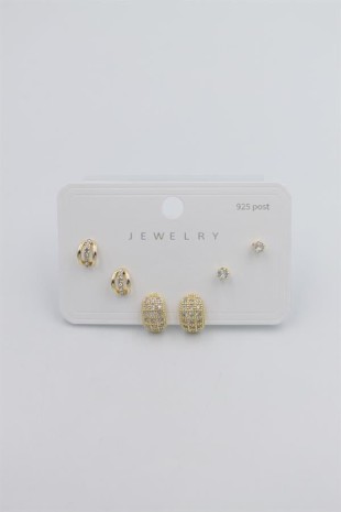 Çoklu Set Küpe - Altın Çoklu Set Küpe - Altın