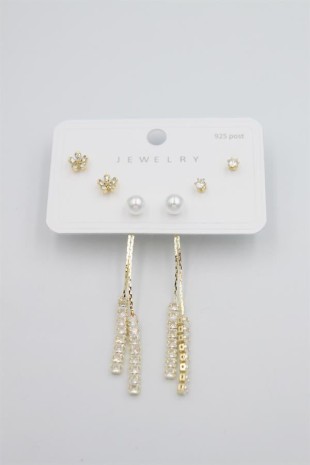 Çoklu Set Küpe - Altın Çoklu Set Küpe - Altın