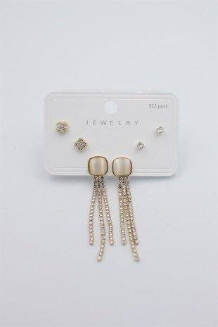 Çoklu Set Küpe - Altın Çoklu Set Küpe - Altın