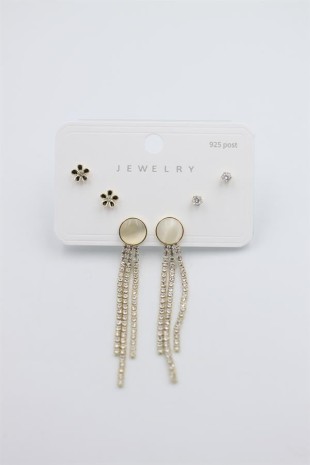 Çoklu Set Küpe - Altın Çoklu Set Küpe - Altın