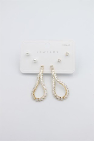 Çoklu Set Küpe - Altın Çoklu Set Küpe - Altın