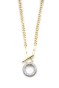 Taşlı Zincir Kolye - Altın