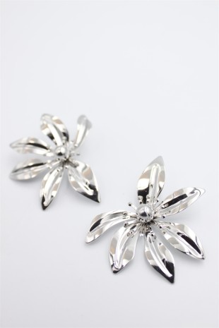 Yaprak Küpe - Gümüş Yaprak Küpe - Gümüş