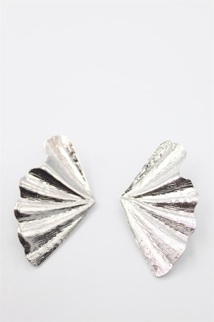 Yaprak Küpe - Gümüş Yaprak Küpe - Gümüş