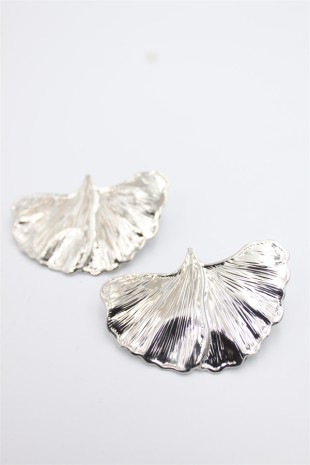 Yaprak Küpe - Gümüş Yaprak Küpe - Gümüş