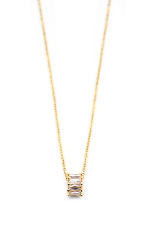 Taşlı Kolye - Altın