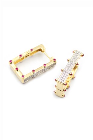 Taşlı Serenay Küpe - Altın Taşlı Serenay Küpe - Altın