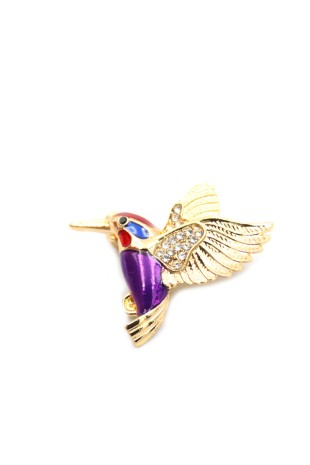 Arı Kuşu Broş - Mor