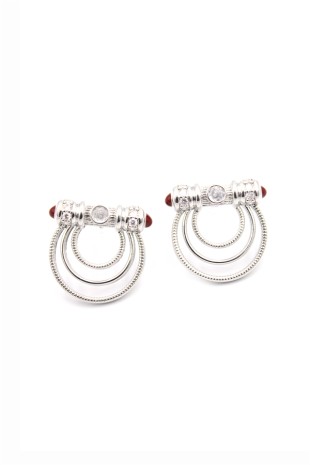 Halkalı Küpe - Gümüş