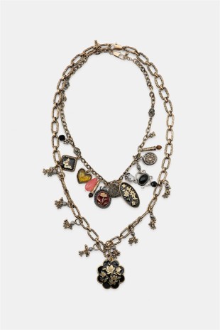 2'li Uçlu Kolye Kolye - Altın