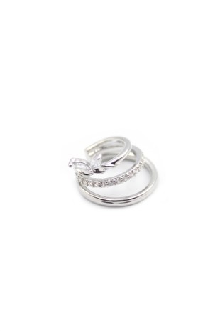 Taşlı Kıkırdak Küpe - Gümüş Taşlı Kıkırdak Küpe - Gümüş