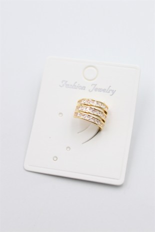 Taşlı Kıkırdak Küpe - Altın Taşlı Kıkırdak Küpe - Altın