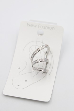 Taşlı Kıkırdak Küpe - Gümüş Taşlı Kıkırdak Küpe - Gümüş