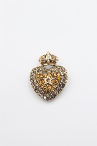 Rozet Broş - Kahverengi Rozet Broş - Kahverengi