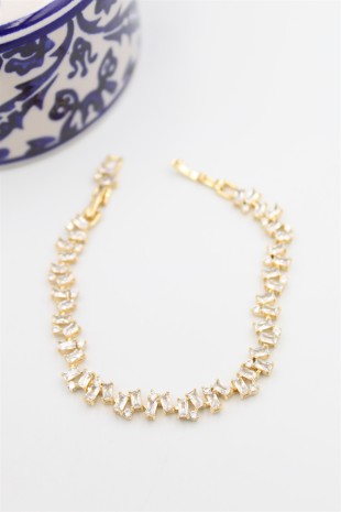 Baget Taşlı Xuping Vip Bileklik - Altın