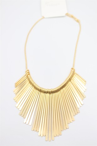 Metal Çubuk Kolye - Altın Metal Çubuk Kolye - Altın