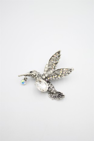 Kuş Broş - Gümüş Kuş Broş - Gümüş