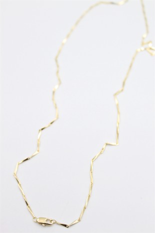 Vip Zincir Kolye - 60 cm - Altın