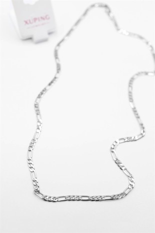 Ezme Zincir Kolye - 60 cm - Gümüş Ezme Zincir Kolye - 60 cm - Gümüş