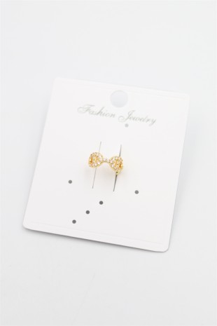 Taşlı Kıkırdak Küpe - Altın Taşlı Kıkırdak Küpe - Altın