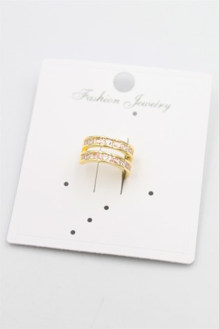 Taşlı Kıkırdak Küpe - Altın Taşlı Kıkırdak Küpe - Altın