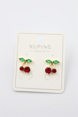 Kiraz Küpe - Altın Kiraz Küpe - Altın