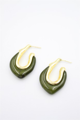 Akrilik Küpe - Yeşil Akrilik Küpe - Yeşil