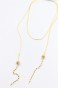 Zincir Sallantılı Kolye - Altın