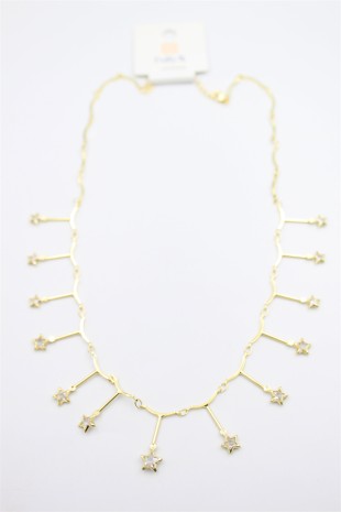 Yıldız Sallantılı Kolye - Altın Yıldız Sallantılı Kolye - Altın