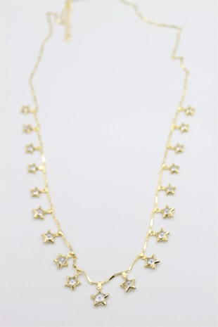 Yıldız Sallantılı Kolye - Altın Yıldız Sallantılı Kolye - Altın