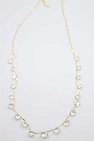 Taş Sallantılı Kolye - Altın