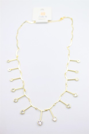 Kalp Sallantılı Kolye - Altın