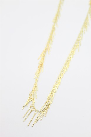 Çubuk Sallantılı Kolye - Altın Çubuk Sallantılı Kolye - Altın