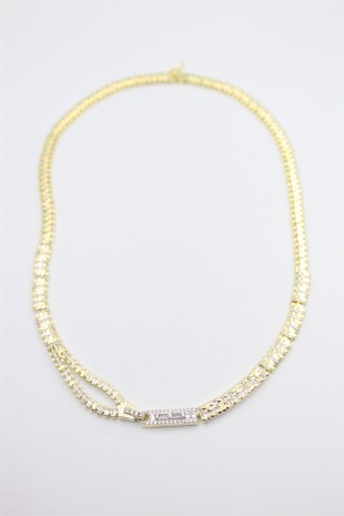 Fermuar Kolye - Altın Fermuar Kolye - Altın