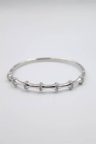 Taşlı Vip Bilezik - Gümüş Taşlı Vip Bilezik - Gümüş