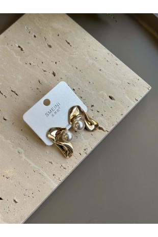 Taşlı Küpe - Beyaz Taşlı Küpe - Beyaz