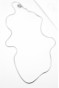 Yılan Zincir Kolye - 46cm - Gümüş