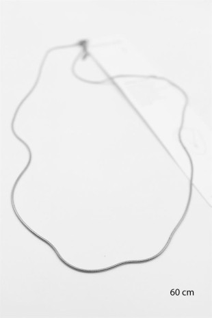 Yılan Zincir Kolye - 60cm - Gümüş Yılan Zincir Kolye - 60cm - Gümüş