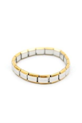 Lastikli Çelik Bilezik - Gümüş