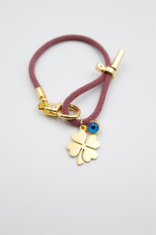 İpli Yonca Bileklik - Mor