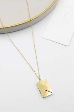 Mektup Kolye - Altın