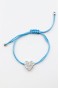 Kalp İp Bileklik - Turkuaz