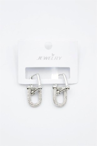 Tf Zincir Küpe - Gümüş Tf Zincir Küpe - Gümüş