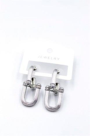 Tf Zincir Küpe - Gümüş Tf Zincir Küpe - Gümüş