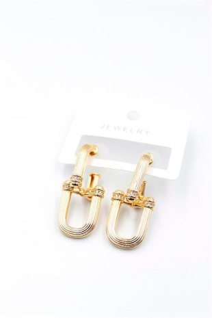 Tf Zincir Küpe - Altın Tf Zincir Küpe - Altın