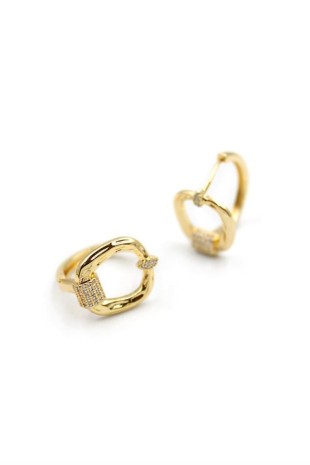 Taşlı Küpe - Altın Taşlı Küpe - Altın