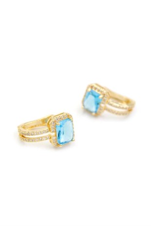 Taşlı Küpe - Turkuaz Taşlı Küpe - Turkuaz