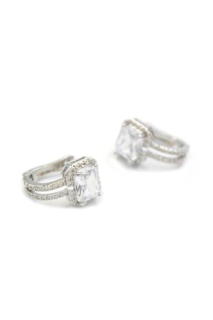 Taşlı Küpe - Beyaz Taşlı Küpe - Beyaz