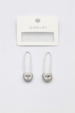 Taşlı Filkete Küpe - Gümüş Taşlı Filkete Küpe - Gümüş